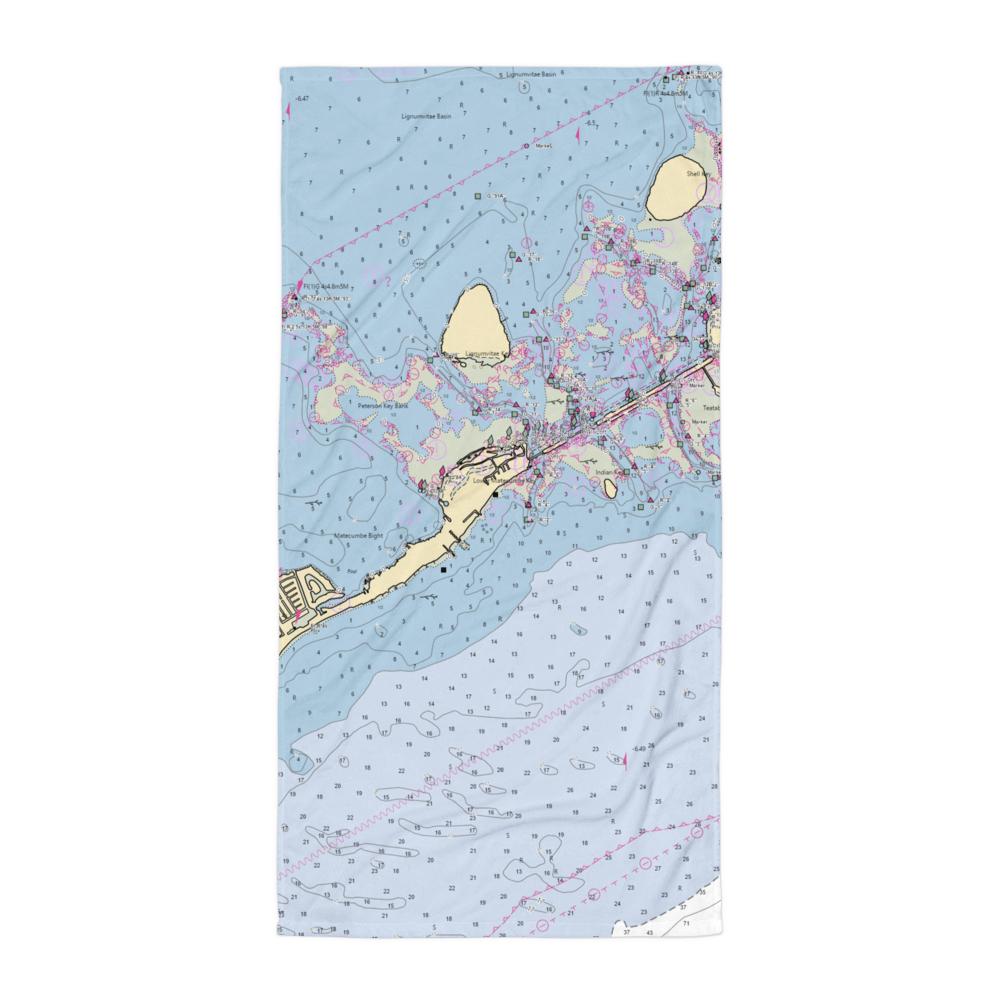 Robbbi's of Islamorada (Islamorada, FL) NOAA Chart Towel 