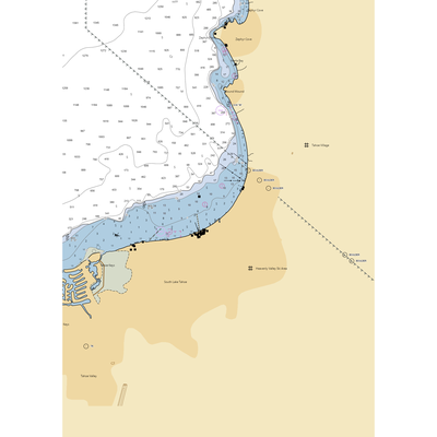 Action Watersports at Lakeside Marina (South Lake Tahoe, CA) NOAA Chart  Gaming Mouse Pad