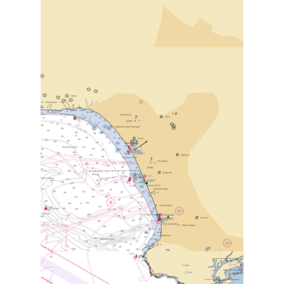 South Bay Yacht Racing Club (Los Angeles, CA) NOAA Chart  Gaming Mouse Pad