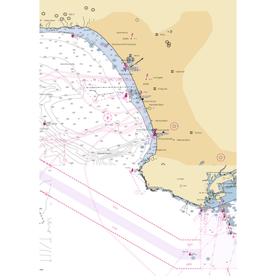 King Harbor Marina (Torrance, CA) NOAA Chart  Gaming Mouse Pad