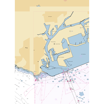 Los Angeles Maritime Museum (San Pedro, CA) NOAA Chart  Gaming Mouse Pad