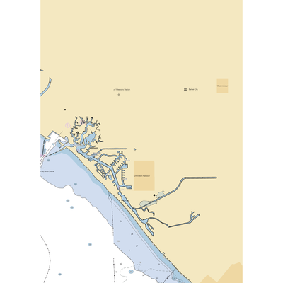 SeaGate Yacht Club (Long Beach, CA) NOAA Chart  Gaming Mouse Pad