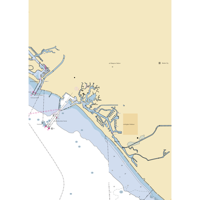 Sunset Aquatic Shipyard (Long Beach, CA) NOAA Chart  Gaming Mouse Pad