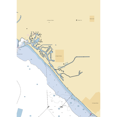 Davenport Marina (Long Beach, CA) NOAA Chart  Gaming Mouse Pad