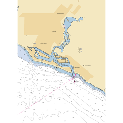 California Recreation Company (Newport Beach, CA) NOAA Chart  Gaming Mouse Pad