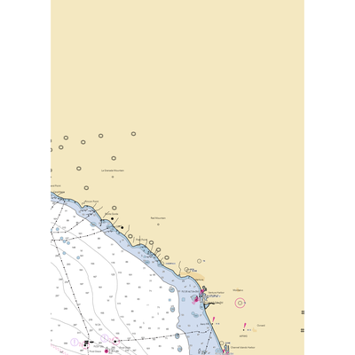 Lake Casitas Recreation Area (Oak View, CA) NOAA Chart  Gaming Mouse Pad