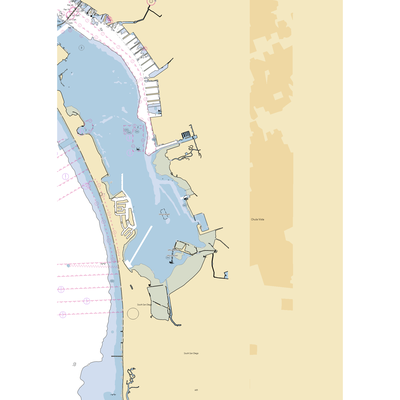 Marine Group Boat Works (San Diego, CA) NOAA Chart  Gaming Mouse Pad