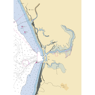 Elkhorn Yacht Club (Moss Landing, CA) NOAA Chart  Gaming Mouse Pad