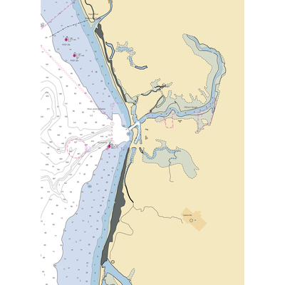 Moss Landing Harbor District (Moss Landing, CA) NOAA Chart  Gaming Mouse Pad