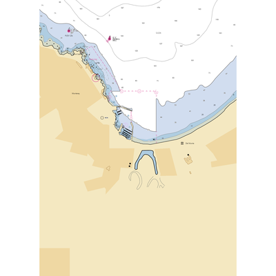 Monterey Municipal Marina (Monterey, CA) NOAA Chart  Gaming Mouse Pad