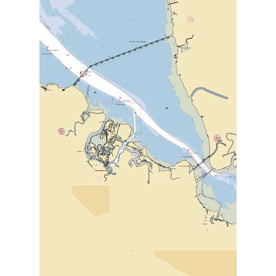 Westpoint Harbor (Redwood City, CA) NOAA Chart  Gaming Mouse Pad