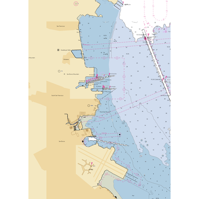 Oyster Point Marina (Brisbane, CA) NOAA Chart  Gaming Mouse Pad