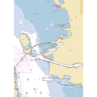 Pier 39 Marina (San Francisco, CA) NOAA Chart  Gaming Mouse Pad