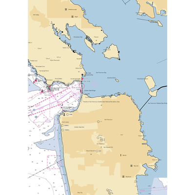 San Francisco Marina East (San Francisco, CA) NOAA Chart  Gaming Mouse Pad