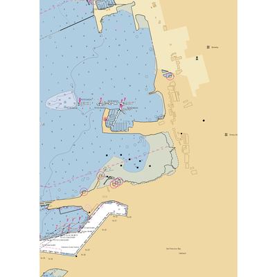 Emery Cove Yacht Harbor (Emeryville, CA) NOAA Chart  Gaming Mouse Pad