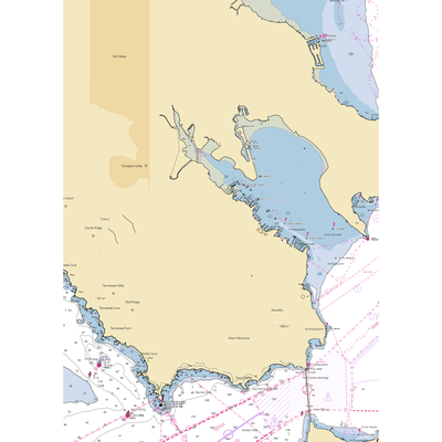 South Forty Floating Docks (Sausalito, CA) NOAA Chart  Gaming Mouse Pad