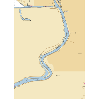 Sherwood Harbor Marina & RV Park (Sacramento, CA) NOAA Chart  Gaming Mouse Pad