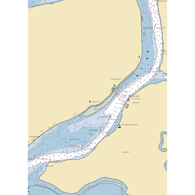 Eddos Harbor & RV Park (Oakley, CA) NOAA Chart  Gaming Mouse Pad