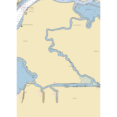 Caliente Harbor (Bethel Island, CA) NOAA Chart  Gaming Mouse Pad