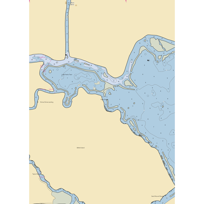 Willowest Harbor (Bethel Island, CA) NOAA Chart  Gaming Mouse Pad