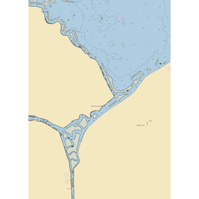 Lundborg Landing Resort and Marina (Bethel Island, CA) NOAA Chart  Gaming Mouse Pad