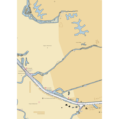 Stockton Yacht Club (Stockton, CA) NOAA Chart  Gaming Mouse Pad