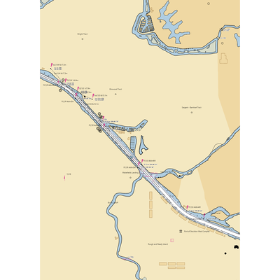 Stockton Sailing Club (Stockton, CA) NOAA Chart  Gaming Mouse Pad