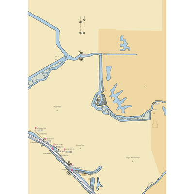 Village West Marina (Stockton, CA) NOAA Chart  Gaming Mouse Pad