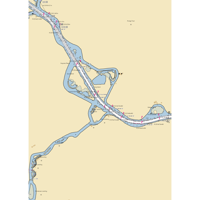 Lost Isle (Stockton, CA) NOAA Chart  Gaming Mouse Pad