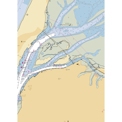 Woodley Island Marina (Samoa, CA) NOAA Chart  Gaming Mouse Pad