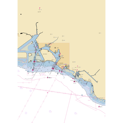 Kewalo Harbor (Honolulu, HI) NOAA Chart  Gaming Mouse Pad