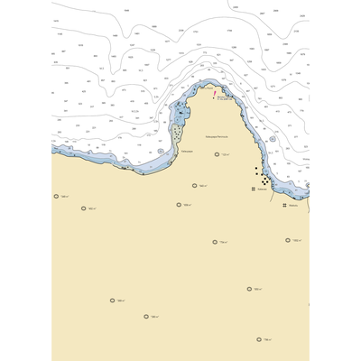 Kalaupapa Dock (Kualapuu, HI) NOAA Chart  Gaming Mouse Pad