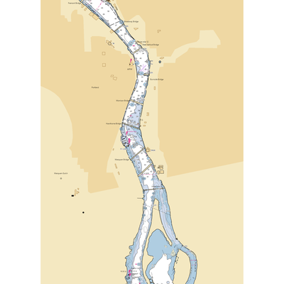 Riverplace Marina (Portland, OR) NOAA Chart  Gaming Mouse Pad