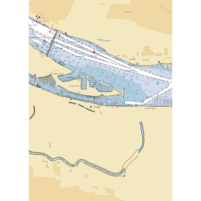 Clemens Marina (Portland, OR) NOAA Chart  Gaming Mouse Pad