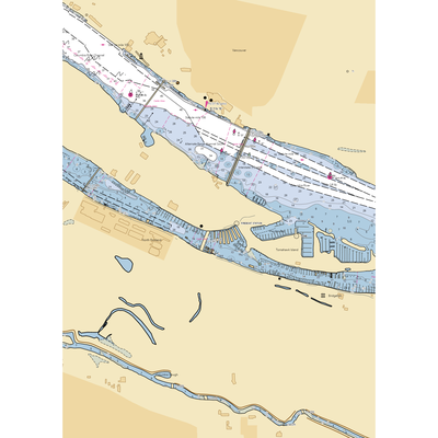 Jantzen Fuel Depot (Portland, OR) NOAA Chart  Gaming Mouse Pad