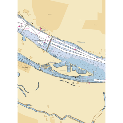 Columbia River Yacht Club (Portland, OR) NOAA Chart  Gaming Mouse Pad