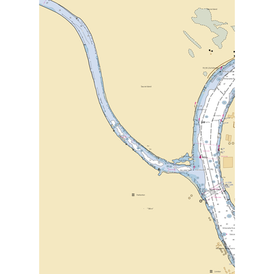 Larsons Moorage (Portland, OR) NOAA Chart  Gaming Mouse Pad