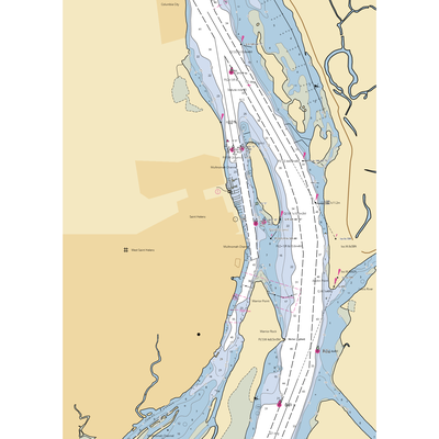 Dillard's Moorage, LLC (Columbia City, OR) NOAA Chart  Gaming Mouse Pad