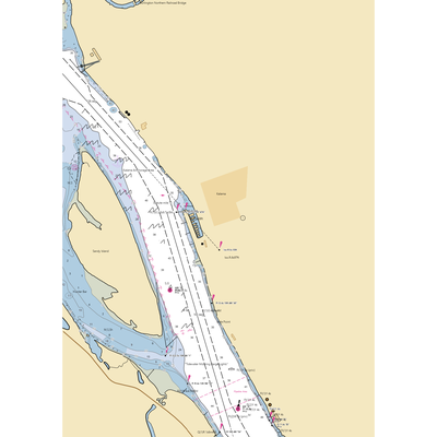 Port Of Kalama Marina (Carrolls, WA) NOAA Chart  Gaming Mouse Pad