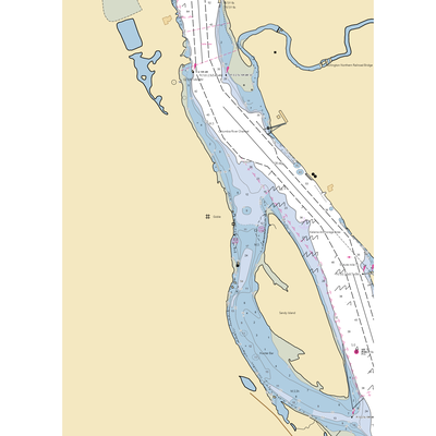 Scipio's Goble Landing (Carrolls, WA) NOAA Chart  Gaming Mouse Pad