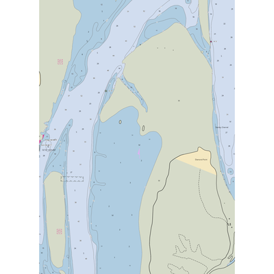 Port of Peninsula (Ocean Park, WA) NOAA Chart  Gaming Mouse Pad