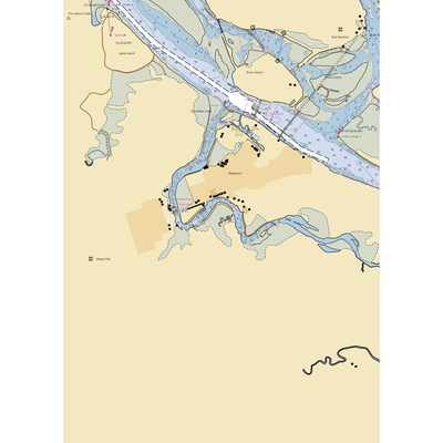 Coho RV Park and Marina (Gardiner, OR) NOAA Chart  Gaming Mouse Pad