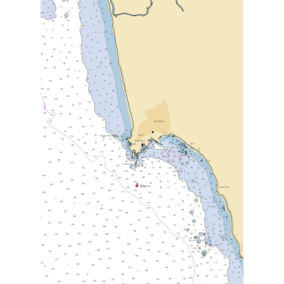 Port of Port Orford (Ophir, OR) NOAA Chart  Gaming Mouse Pad