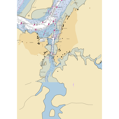 Charleston Shipyard (Allegany, OR) NOAA Chart  Gaming Mouse Pad