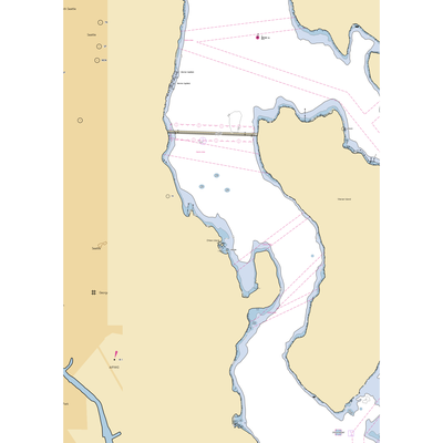 Lakewood Marina (Mercer Island, WA) NOAA Chart  Gaming Mouse Pad