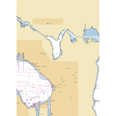 Yachtfish Marine (Medina, WA) NOAA Chart  Gaming Mouse Pad