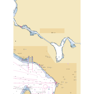 Diamond Marina (Medina, WA) NOAA Chart  Gaming Mouse Pad