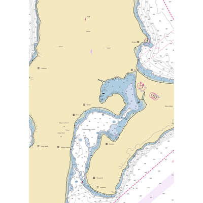 Quartermaster Marina (Tacoma, WA) NOAA Chart  Gaming Mouse Pad