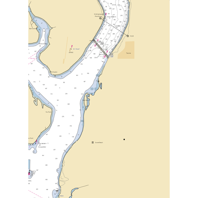 Narrows Marina (Tacoma, WA) NOAA Chart  Gaming Mouse Pad