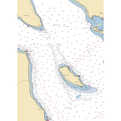 Hat Island Yacht Club (Marysville, WA) NOAA Chart  Gaming Mouse Pad